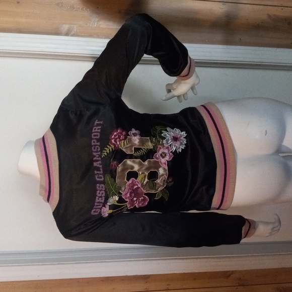 Guess 1996 Vintage Varsity Girls Jacket Size L/14 - Picture 6 of 11